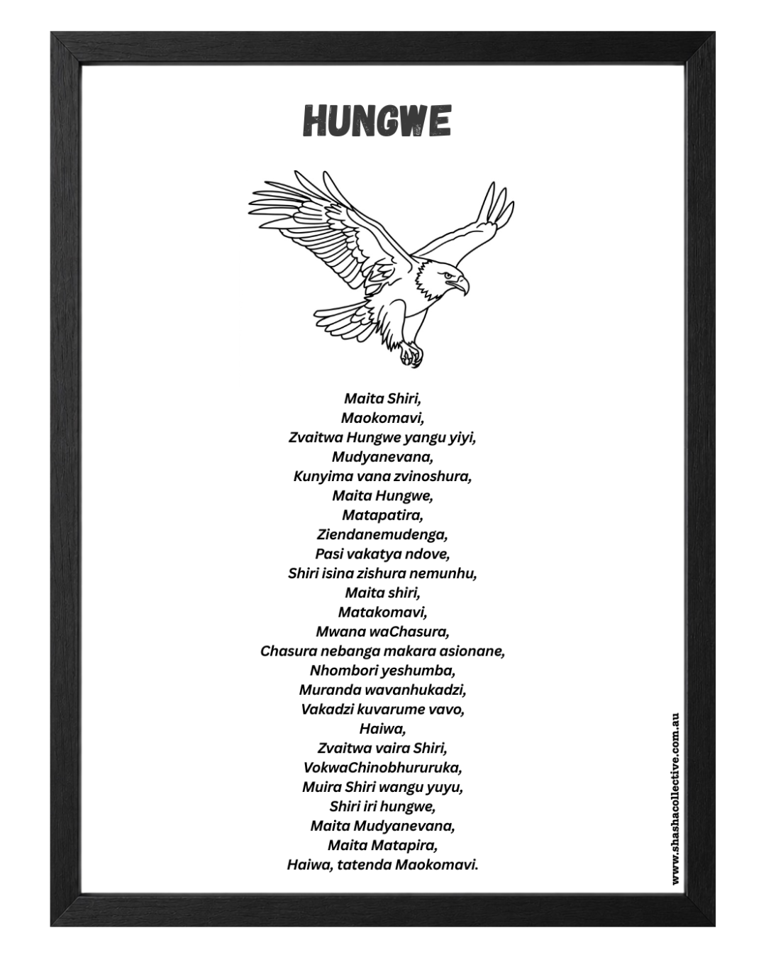 A3 Hungwe Mutupo (framed)