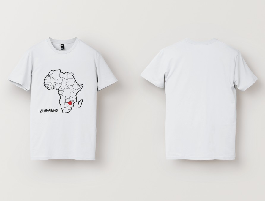 Africa-Zim Map T-shirt - Image 3